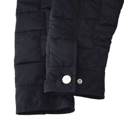 Bottega Veneta Nylon Jacket Top with Collar Intrecciato Knit Front Button L