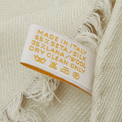 Bvlgari Logomania Grey Beige Silk Wool