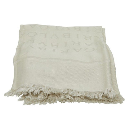 Bvlgari Logomania Grey Beige Silk Wool