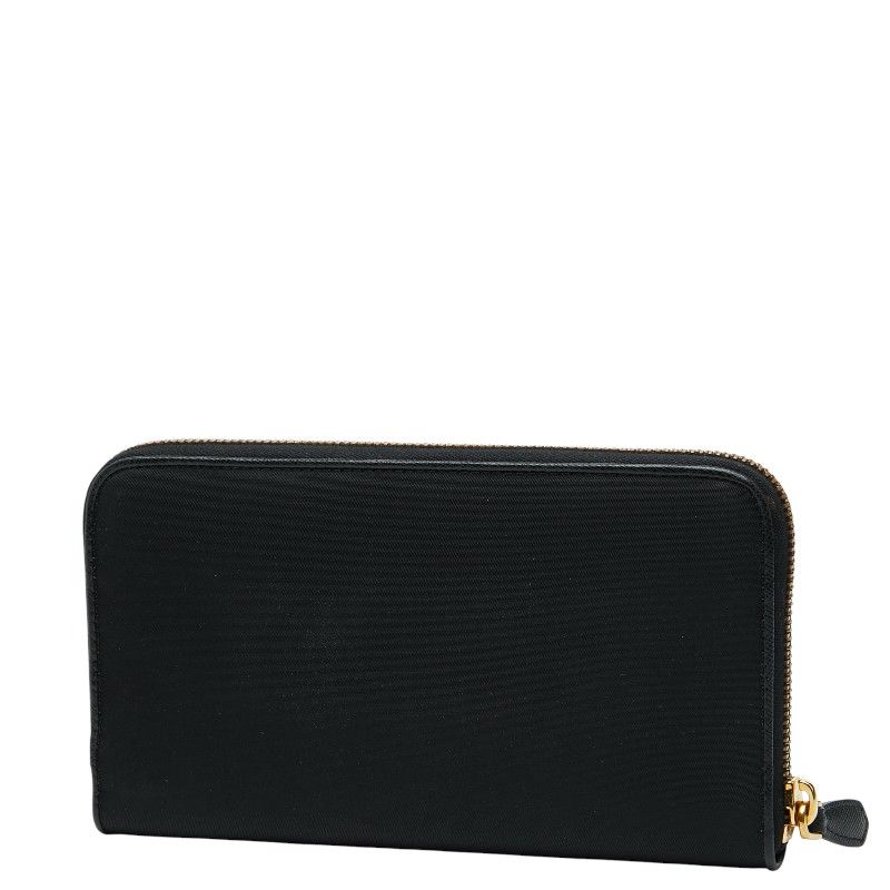 Prada Zip Around Wallet Black