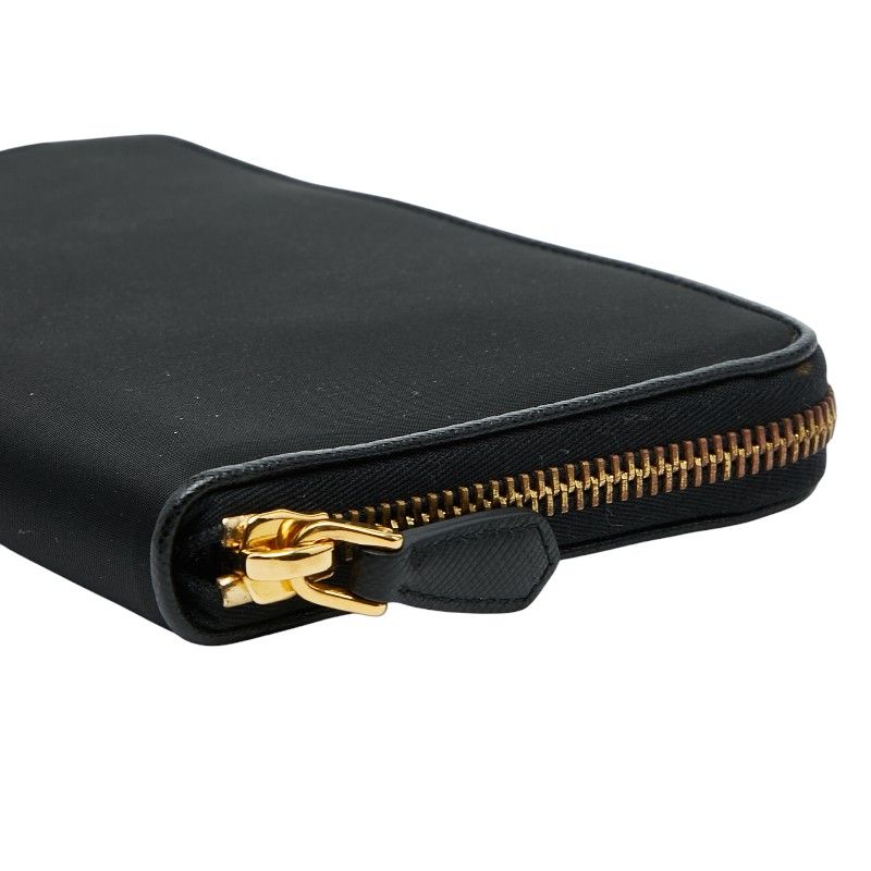 Prada Zip Around Wallet Black