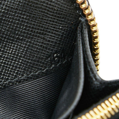 Prada Zip Around Wallet Black