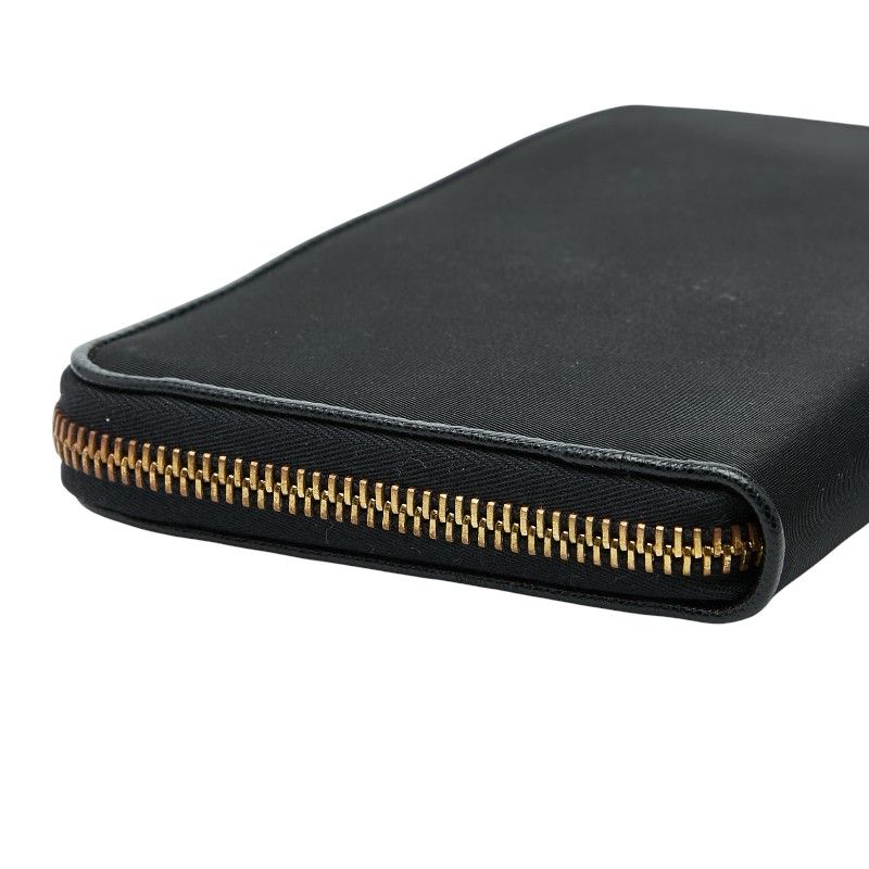 Prada Zip Around Wallet Black