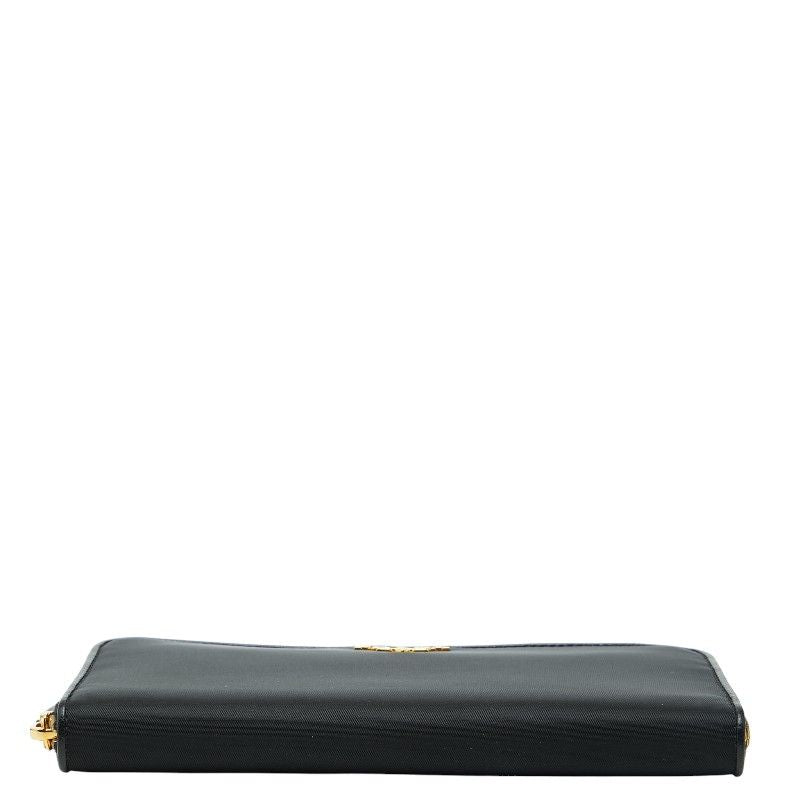 Prada Zip Around Wallet Black