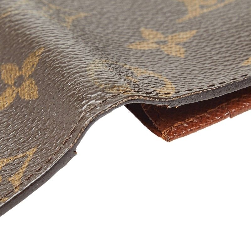 Louis Vuitton Monogram Card Holder Cles Billfold Wallet Brown