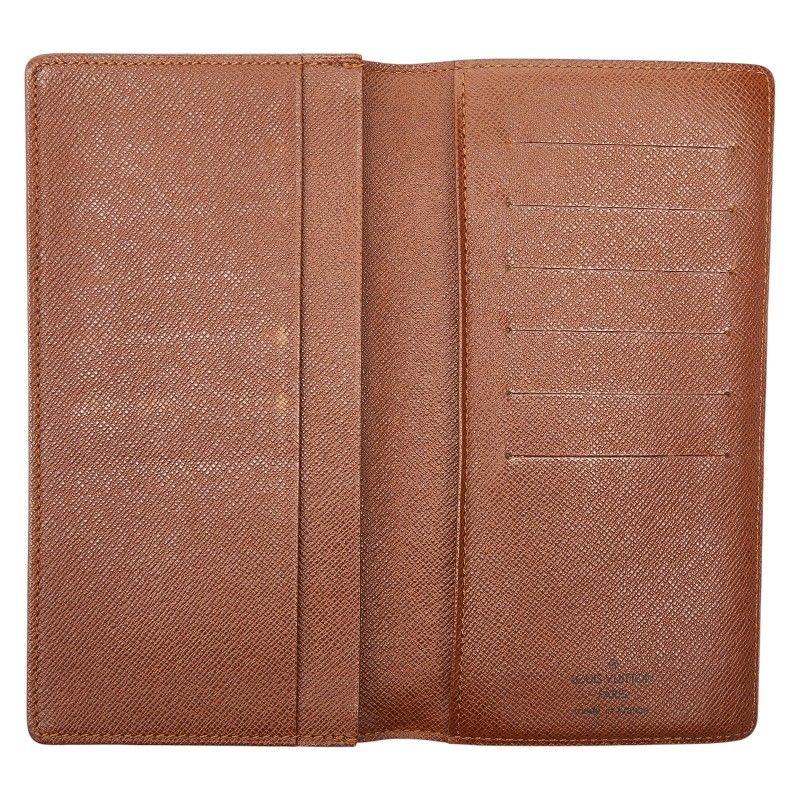 Louis Vuitton Monogram Card Holder Cles Billfold Wallet Brown