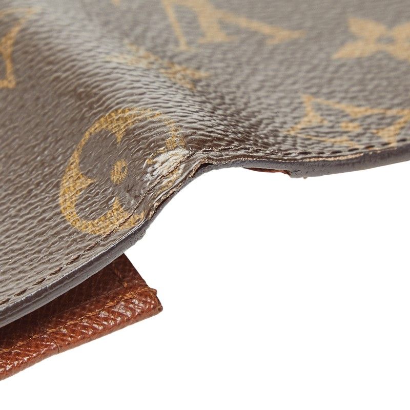 Louis Vuitton Monogram Card Holder Cles Billfold Wallet Brown