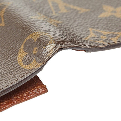 Louis Vuitton Monogram Card Holder Cles Billfold Wallet Brown