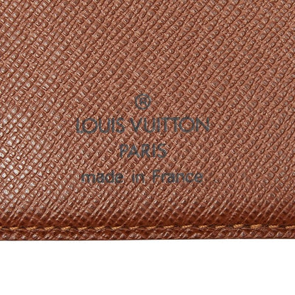 Louis Vuitton Monogram Card Holder Cles Billfold Wallet Brown