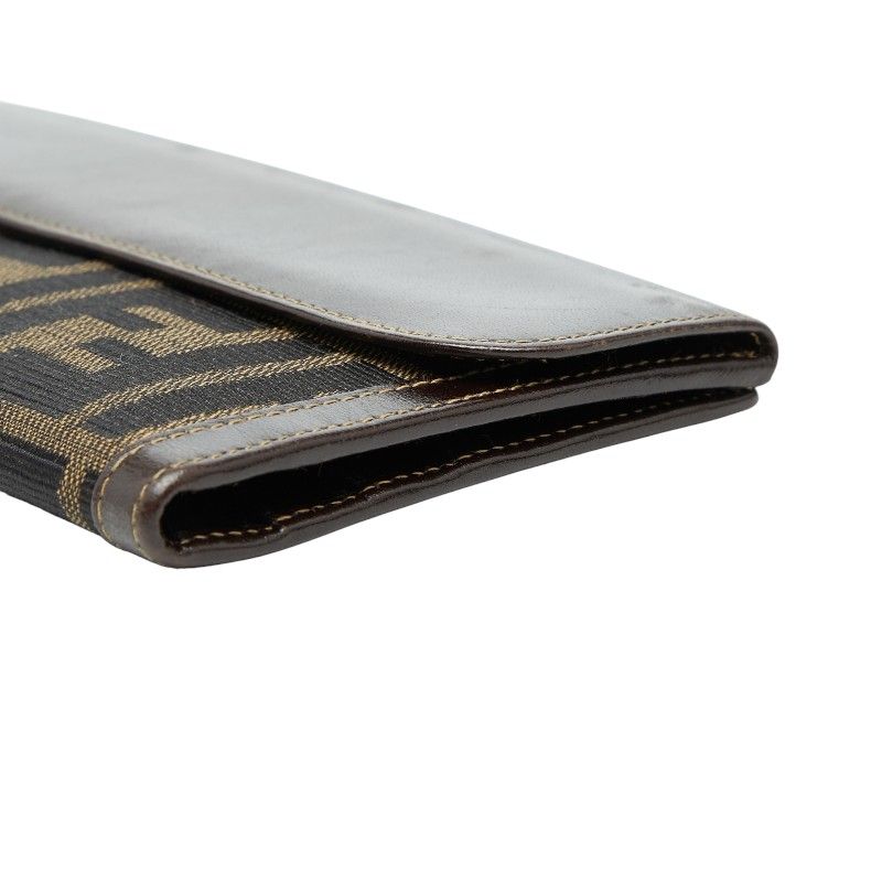Fendi Zucca 088 Brown Canvas Leather