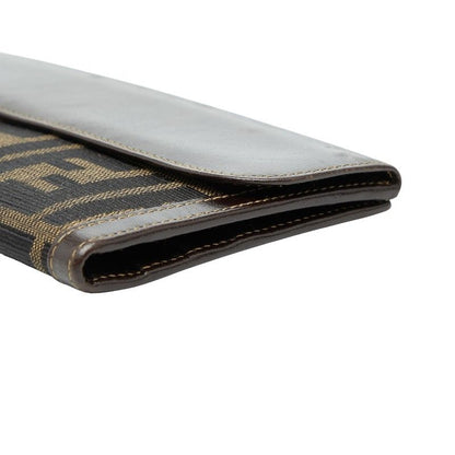 Fendi Zucca 088 Brown Canvas Leather