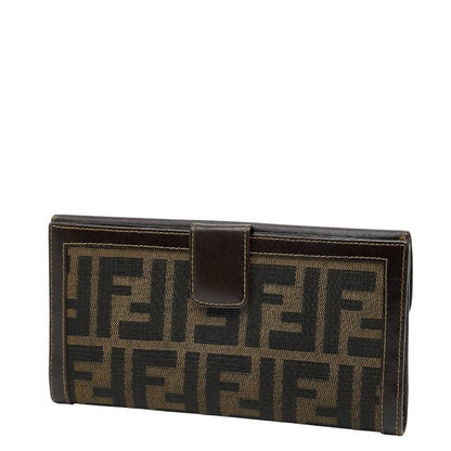 Fendi Zucca 088 Brown Canvas Leather