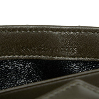 Saint Laurent Cassandra Stitch Khaki Leather
