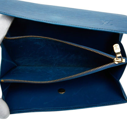 Louis Vuitton Epi Pochette Porte Monet Cles Toledo Blue Leather