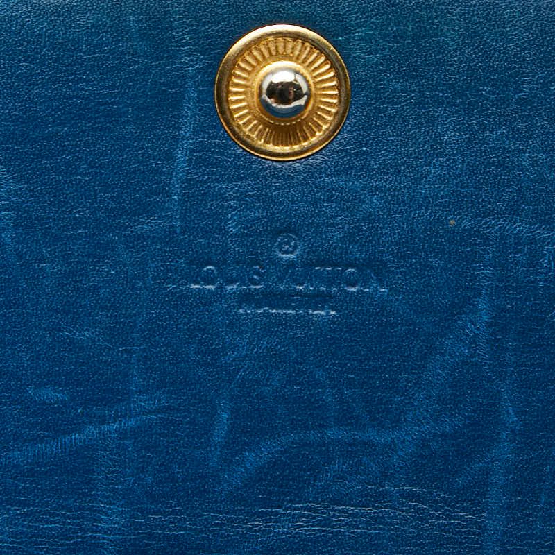 Louis Vuitton Epi Pochette Porte Monet Cles Toledo Blue Leather