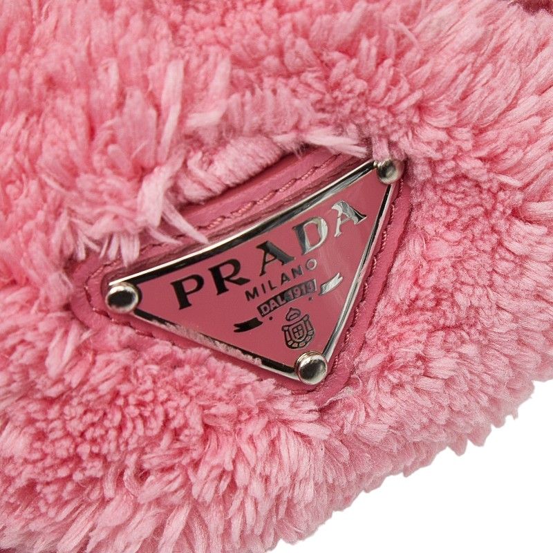 Prada Scrunchie Hair Pink Fur