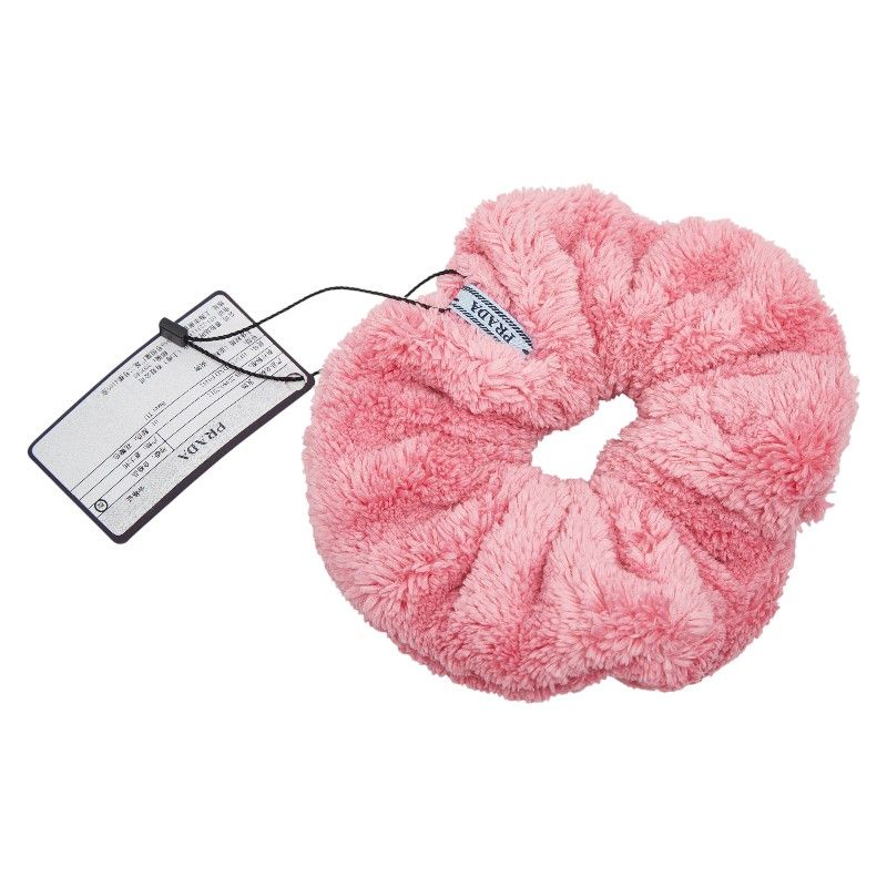 Prada Scrunchie Hair Pink Fur
