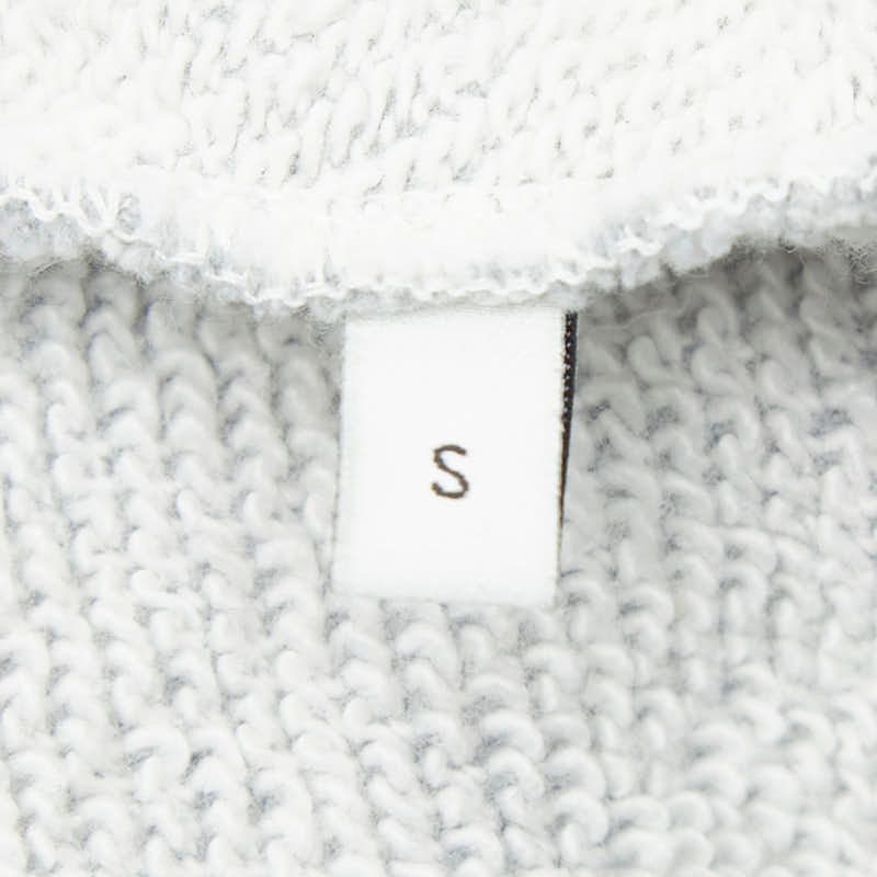 Gucci Logo Print Hoodie Pullover :s Gray Cotton