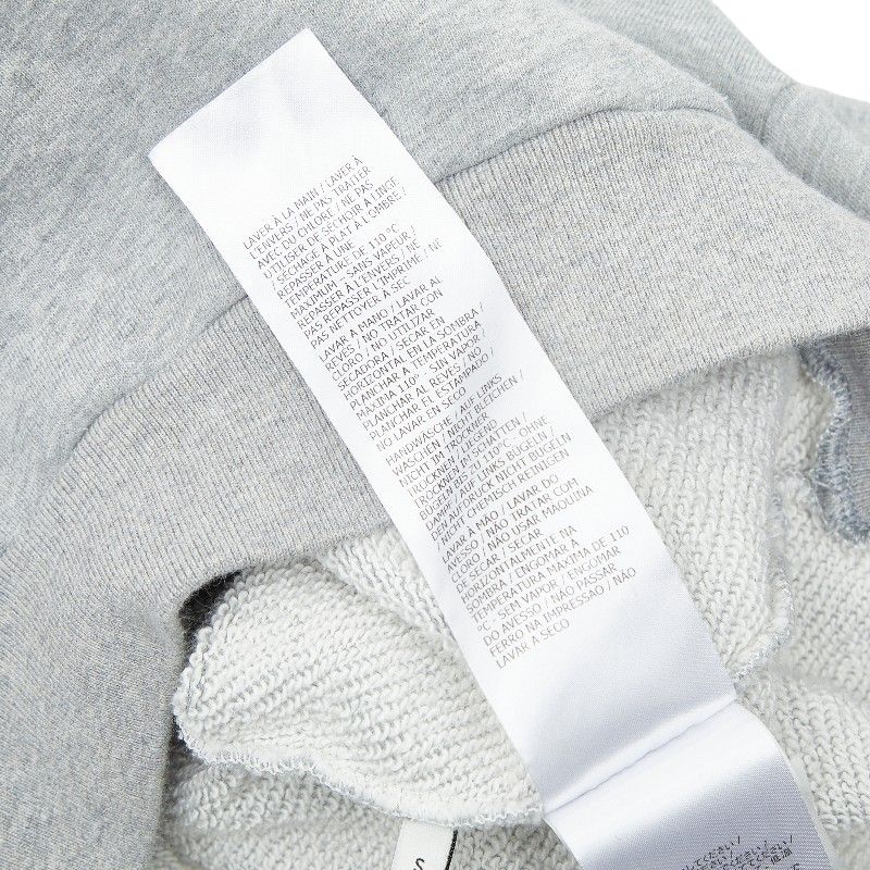 Gucci Logo Print Hoodie Pullover :s Gray Cotton
