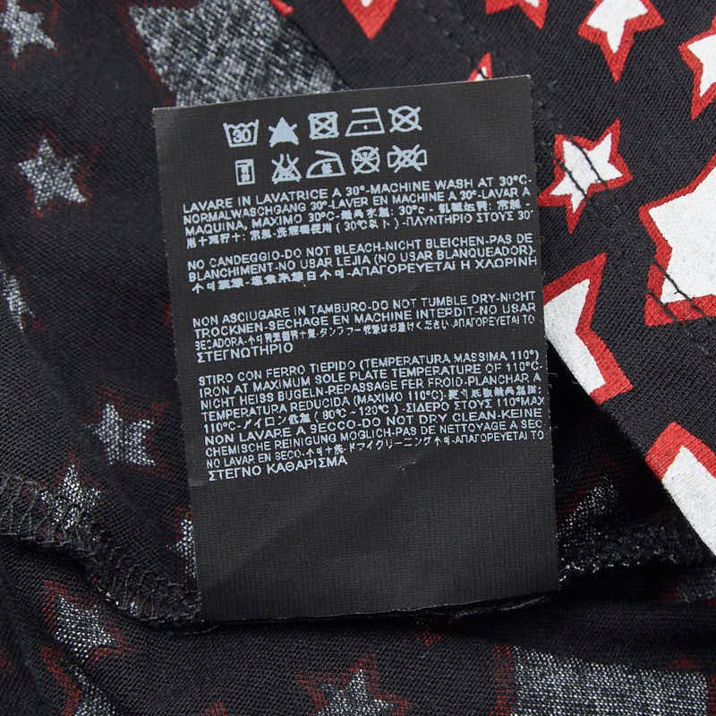 Saint Laurent Star T-Shirt M Black Multicolor Cotton