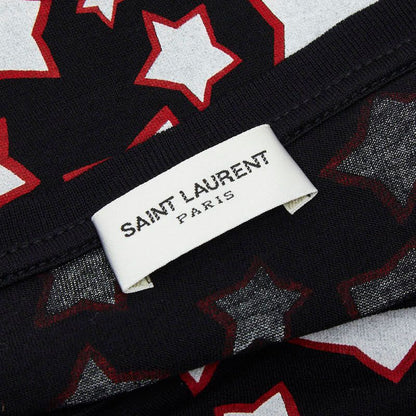 Saint Laurent Star T-Shirt M Black Multicolor Cotton
