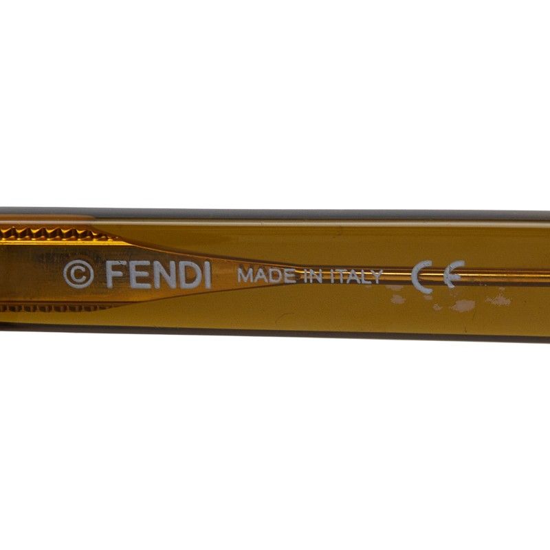 Fendi S Brown Blue Plastic