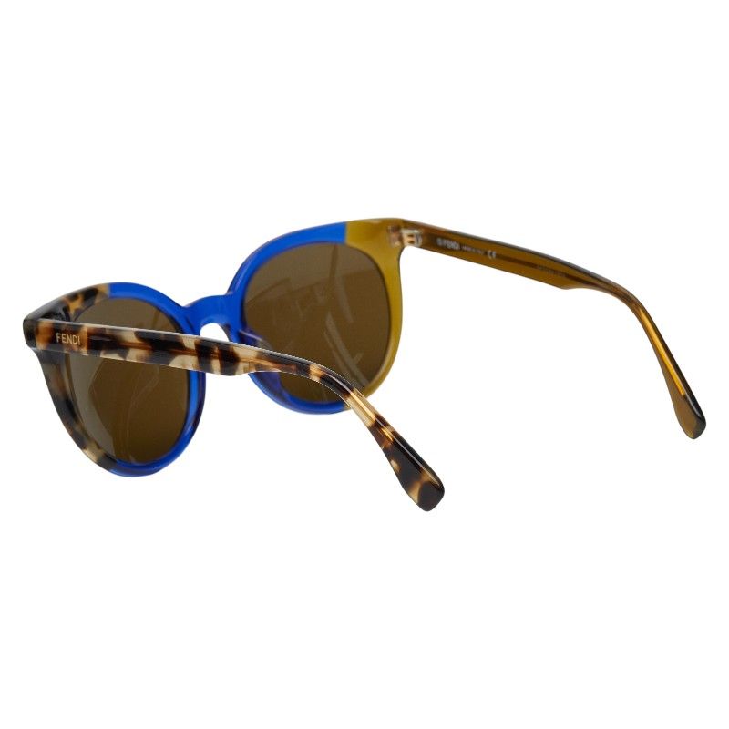 Fendi S Brown Blue Plastic