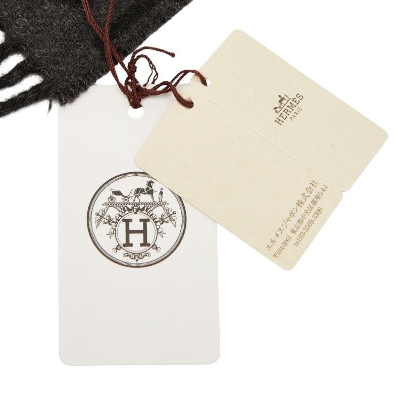 Hermes Click Se Nue Black Gray Cashmere