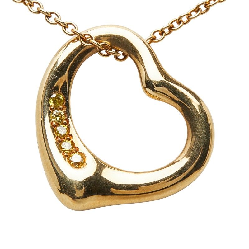 Tiffany & Co. Open Heart Gold Yellow 18K