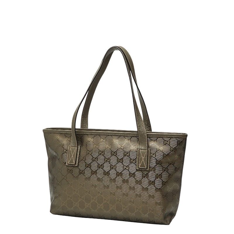 Gucci GG Supreme Tote Gold Leather
