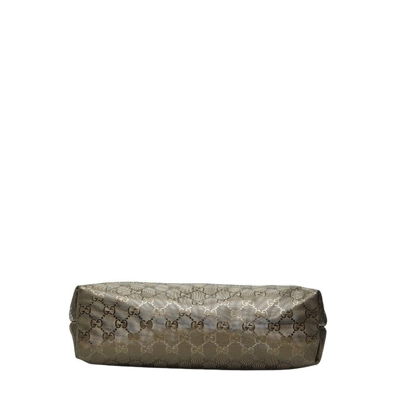 Gucci GG Supreme Tote Gold Leather