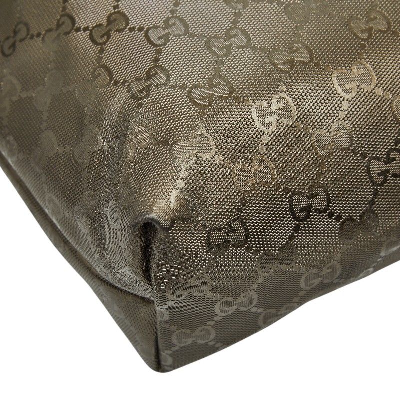 Gucci GG Supreme Tote Gold Leather