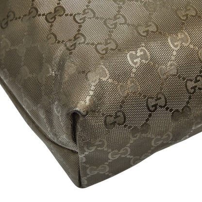 Gucci GG Supreme Tote Gold Leather