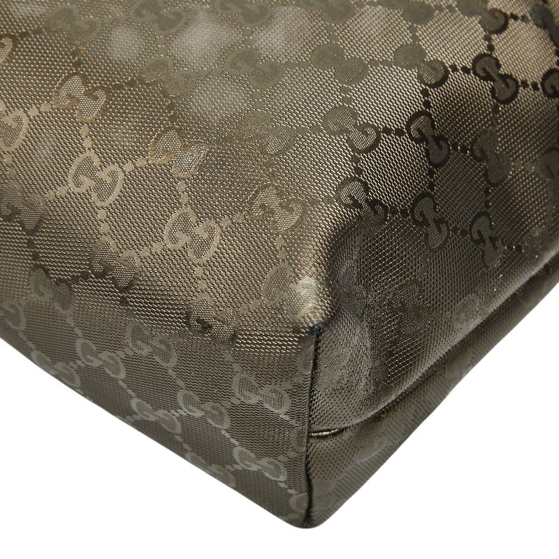 Gucci GG Supreme Tote Gold Leather