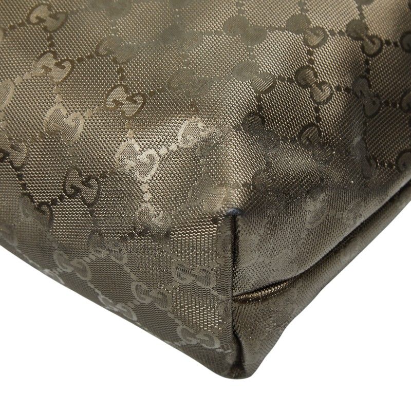 Gucci GG Supreme Tote Gold Leather