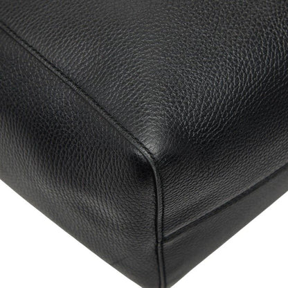Gucci Swing Tote Shoulder Bag Black Leather