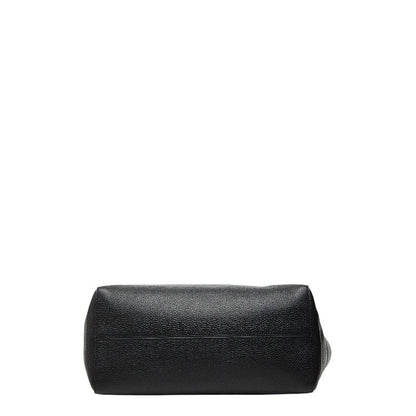 Gucci Swing Tote Shoulder Bag Black Leather