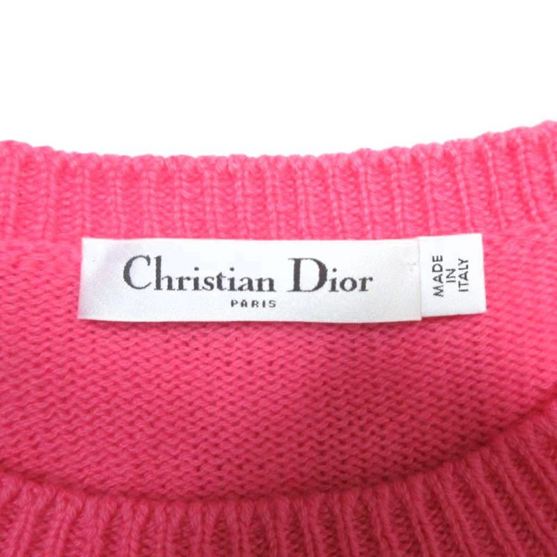 Dior Short Sleeve Sweater Cashmere Knit Logo