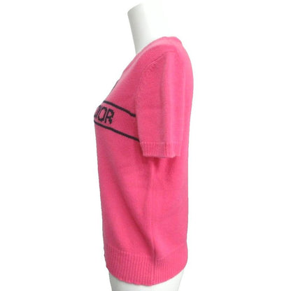 Dior Short Sleeve Sweater Cashmere Knit Logo