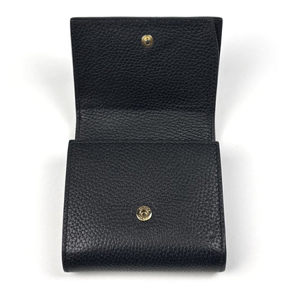 Gucci Horsebit Fold Wallet Billfold Coin Purse Bifold Leather Black