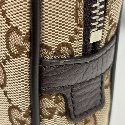 Gucci GG Pattern Belt Bag Canvas Brown
