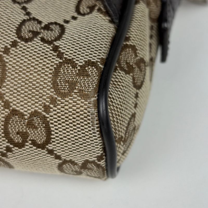 Gucci GG Pattern Belt Bag Canvas Brown