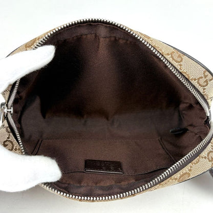 Gucci GG Pattern Belt Bag Canvas Brown