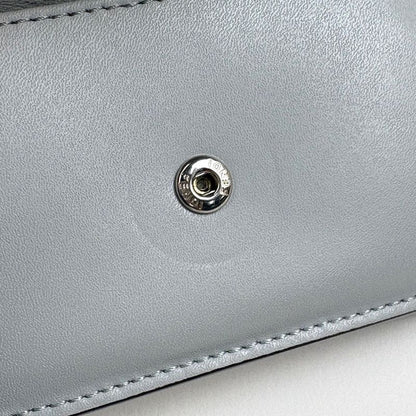 Fendi F's Trifold Wallet Logo Trifold Wallet Leather Light Gray