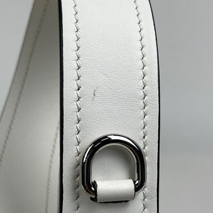 Prada Logo Shoulder Bag Leather White