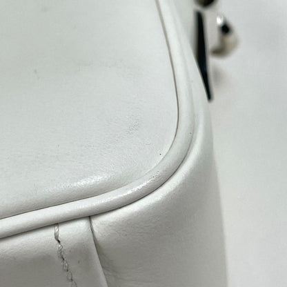 Prada Logo Shoulder Bag Leather White