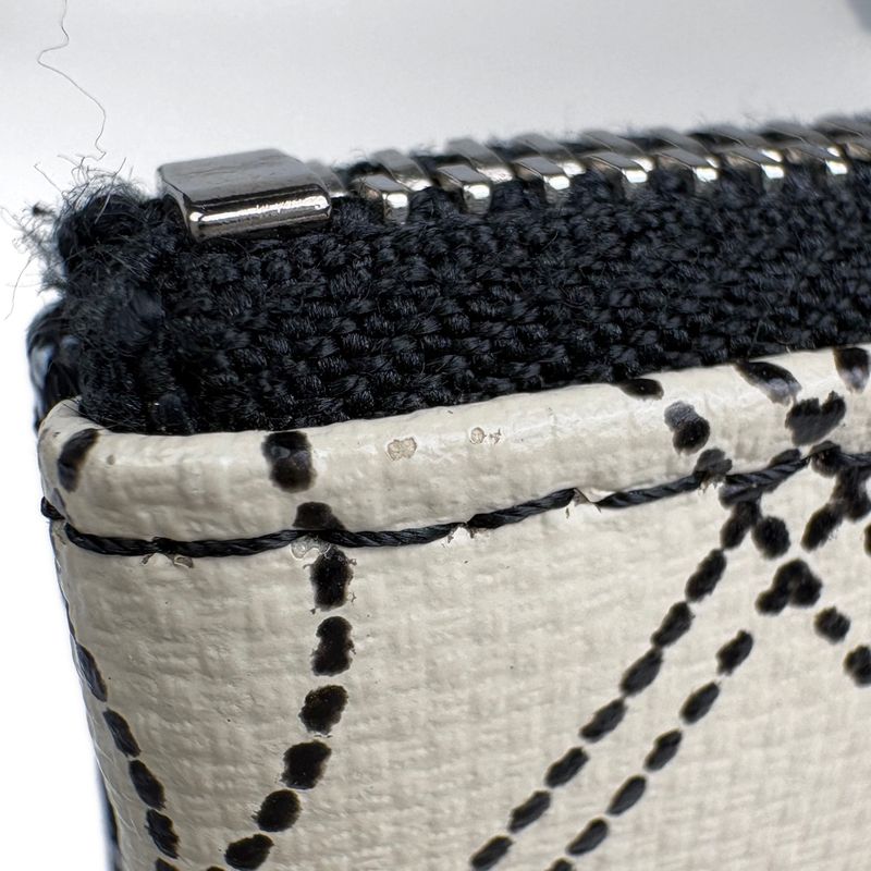 Chanel Camellia Clutch Pouch Second CC Logo