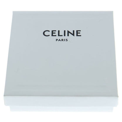 Celine Skateboard Bag Charm Key Ring Key Holder Black Silver