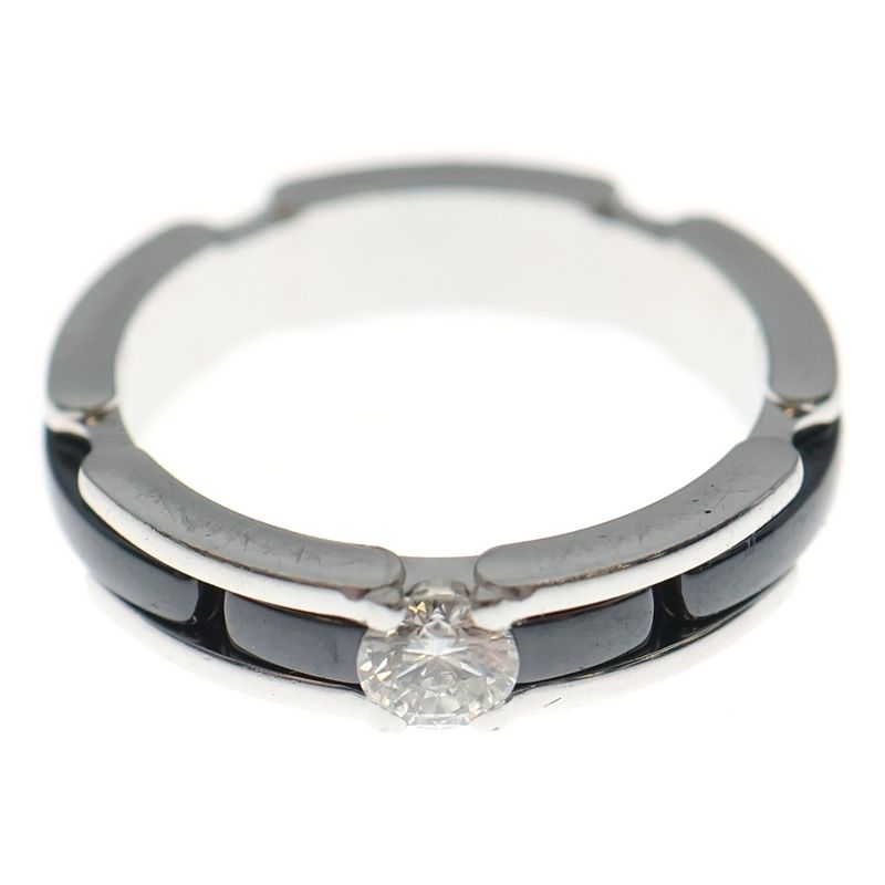 Chanel Ultra Ring Black Ceramic Silver 51