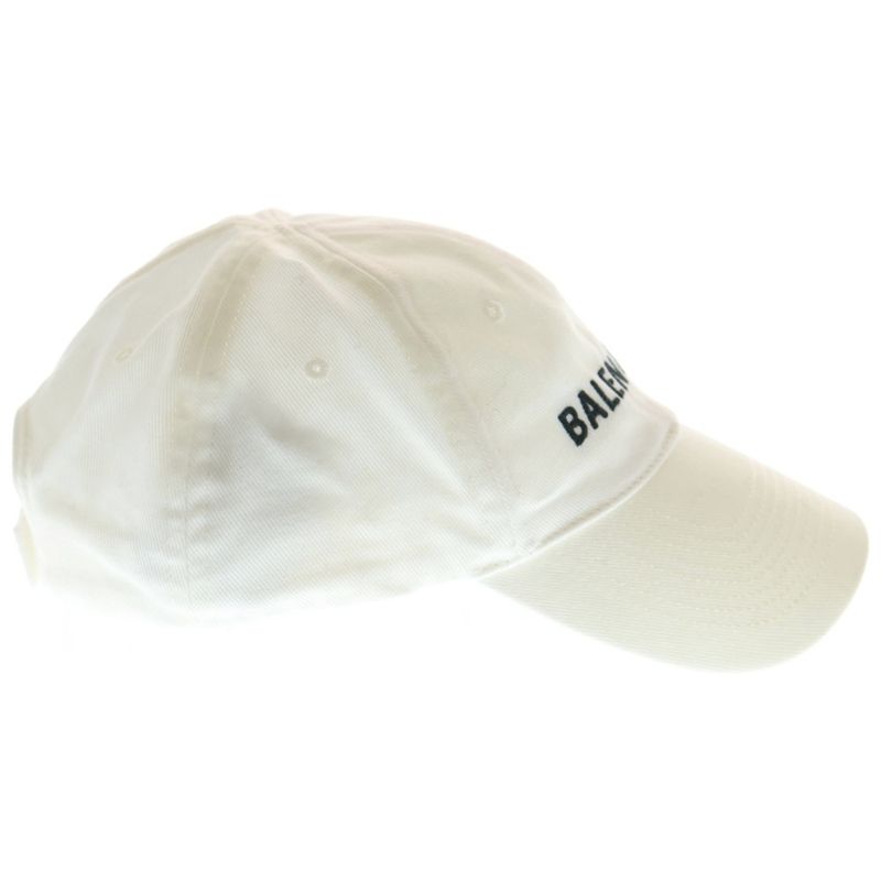 Balenciaga Logo Baseball Cap White